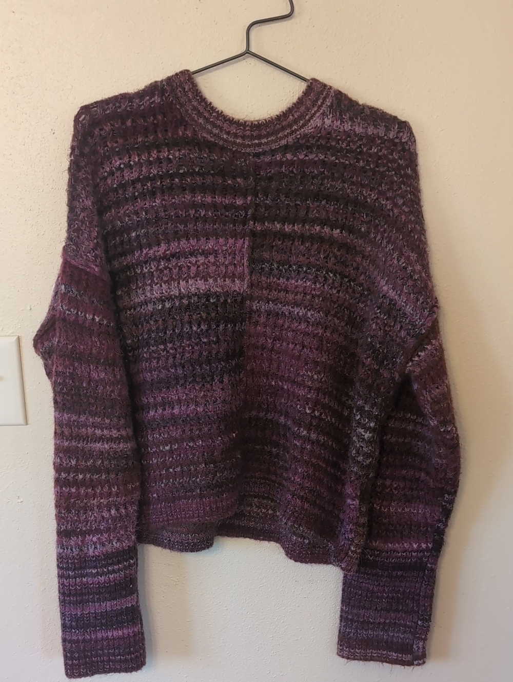 Madewell Space dyed Crewneck Sweater In Spacedye Verbena L